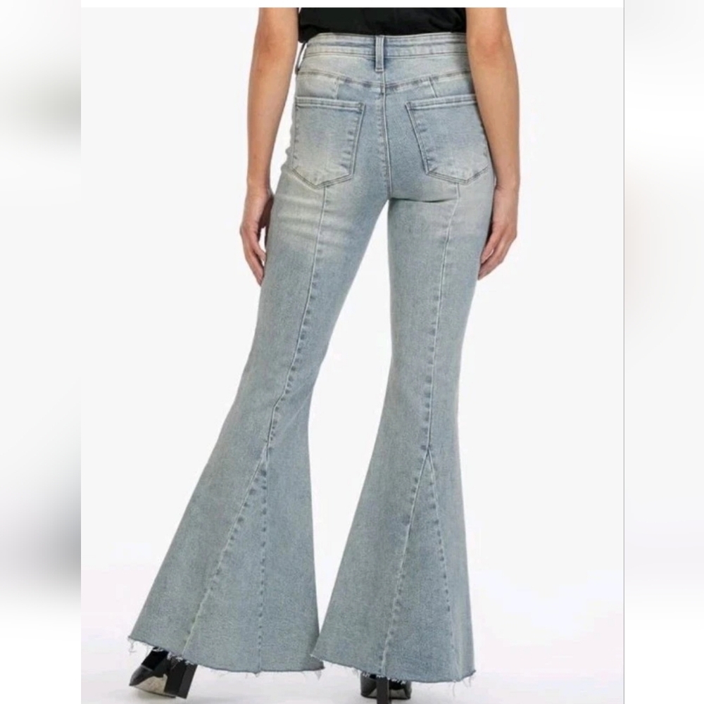 Kut From The Stitch Women's Flared Studded Jeans Size 6 - Picture 2 of 2